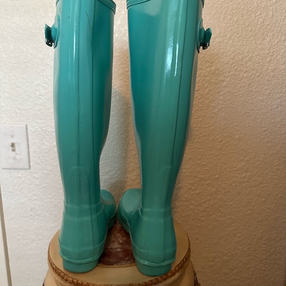 Hunter rain boots 🌧️turquoise UK 3 US 5 - Picture 4 of 11